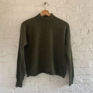 Madewell Womens Cashmere Mockneck Sweater.